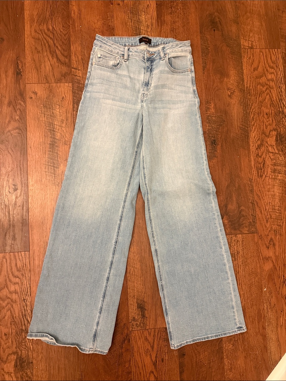 Quince Light Blue Wide Leg Jeans